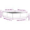 vidaXL Cadre de lit sans matelas noir 120x200 cm