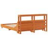 vidaXL Cadre de lit sans matelas cire marron 140x200cm bois pin massif
