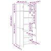 vidaXL Armoire de rangement 3 pcs Ch&ecirc;ne artisanal