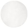 vidaXL Tapis antid&eacute;rapant en fausse de lapin OLITE Blanc &Oslash; 160 cm
