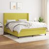 vidaXL Sommier &agrave; lattes de lit avec matelas Vert 180x200 cm Tissu