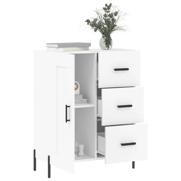 vidaXL Buffet blanc 69,5x34x90 cm bois d'ing&eacute;nierie