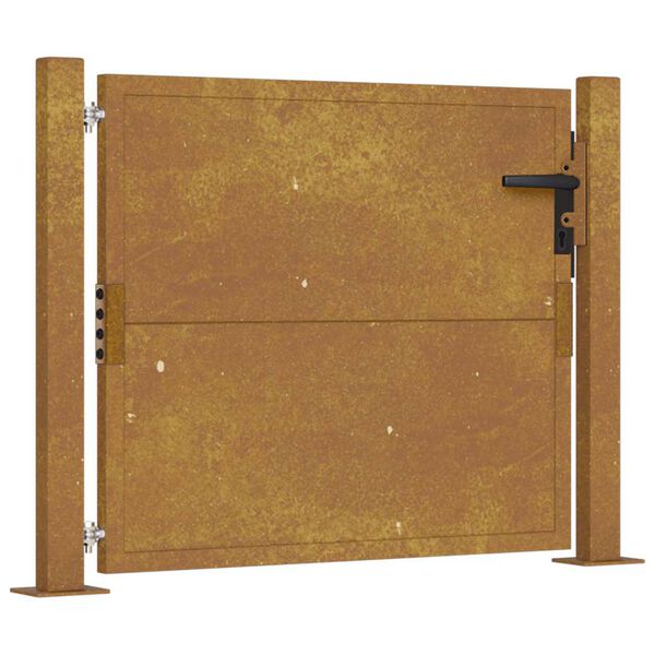 vidaXL Portail de jardin 100x75 cm en acier Corten