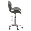 vidaXL Chaises pivotantes &agrave; manger lot de 6 Gris fonc&eacute; Velours