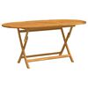 vidaXL Table pliable de jardin 120x70x75 cm bois d'eucalyptus solide