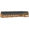 vidaXL Ensemble de canap&eacute;s d'ext&eacute;rieur 6 pcs Naturel et Anthracite
