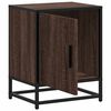 vidaXL Tables de chevet 2 pcs chêne marron bois d'ingénierie et métal
