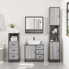vidaXL Ensemble de meubles de salle de bain 3 pcs Sonoma gris