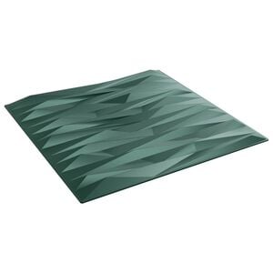 vidaXL Panneaux muraux 24 pcs Vert Pierre 50 x 50 cm Mousse XPS