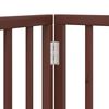 vidaXL Barri&egrave;re pour chien porte pliable 15 panneaux bois de peuplier
