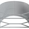 vidaXL Lit surélevé de jardin Acier galvanisé 396x100x68cm gris