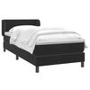 vidaXL Sommier &agrave; lattes de lit avec matelas noir 100x210 cm velours