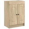 vidaXL Armoire sous &eacute;vier de salle de bain Ch&ecirc;ne Sonoma