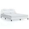 vidaXL Cadre de lit Viana avec LED sans matelas blanc 160x200 cm