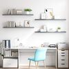 vidaXL &Eacute;tag&egrave;res murales flottantes 4 pcs gris 120x23,5x3,8 cm MDF