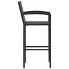 vidaXL Ensemble de bar de jardin 3 pcs Noir