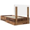 vidaXL Cadre de lit Bois ancien 90 x 190 cm Bois d'ing&eacute;nierie