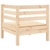 vidaXL Canap&eacute; d'angle de jardin bois de pin massif