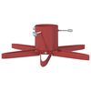 vidaXL Pied de Sapin de No&euml;l 1.73 Rouge 50 x 50 x 15,5 cm Acier
