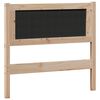 vidaXL T&ecirc;te de lit Autre Marron et gris clair 90 cm Bois massif en pin