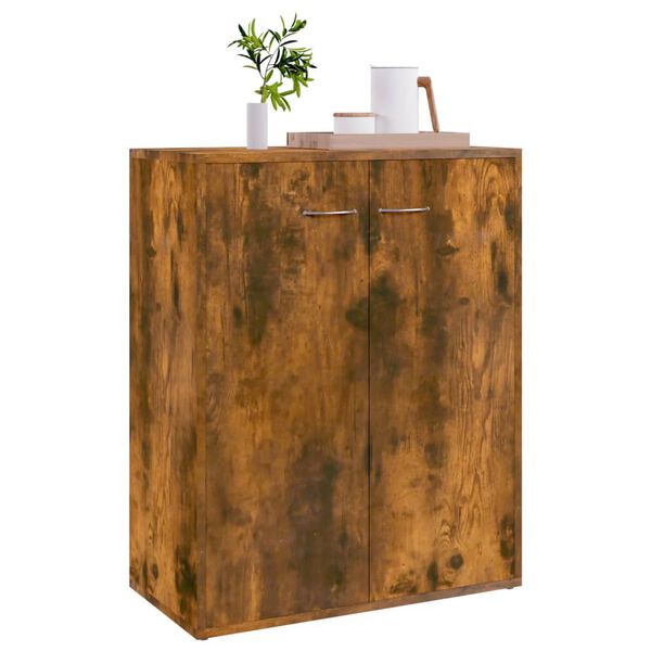 vidaXL Buffet Chêne fumé 60x30x75 cm Bois d'ingénierie