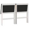 vidaXL T&ecirc;te de lit capitonn&eacute;e Gris clair 150 cm Pin massif