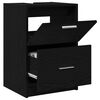 vidaXL Cabinet de salle de bain avec tiroir Ch&ecirc;ne noir 40 x 37 x 59 cm