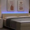 vidaXL T&ecirc;te de lit LED avec t&ecirc;te de lit Vert gris 200 cm Polyester