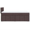 vidaXL Sommier &agrave; lattes de lit avec matelas Marron fonc&eacute; 80x200 cm