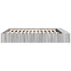 vidaXL Cadre de lit sans matelas sonoma gris 200x200 cm
