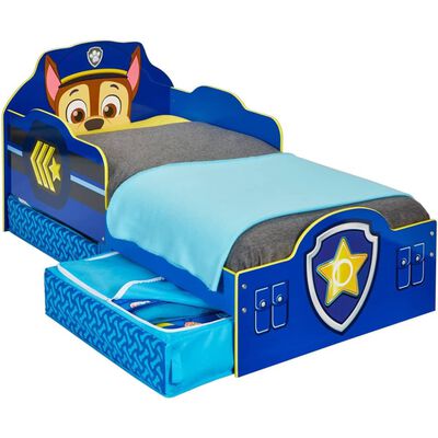 Paw Patrol Lit pour tout petits avec tiroirs 145x68x77 cm Bleu