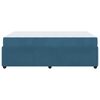 vidaXL Cadre de lit avec matelas Bleu 120 x 190 cm tissu