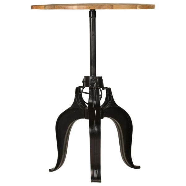 vidaXL Table de bar Bois de manguier massif 75x(76-110) cm