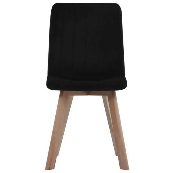 vidaXL Chaises &agrave; manger lot de 4 noir velours