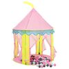 vidaXL Tente de jeu pour enfants avec 250 balles Rose 100x100x127 cm