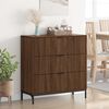vidaXL Buffet Ch&ecirc;ne brun 79,5 x 33 x 82 cm Bois d'ing&eacute;nierie