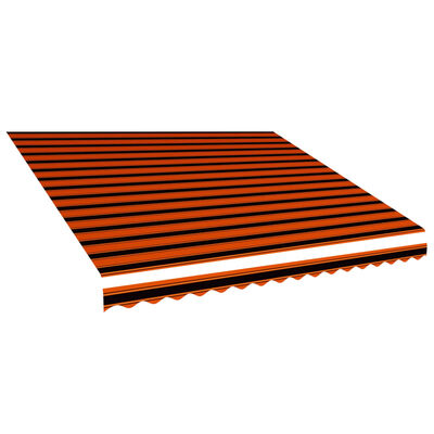 vidaXL Toile d'auvent Orange et marron 450x300 cm