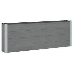 vidaXL Jardini&egrave;re sur&eacute;lev&eacute;e 2 pc Noir 200 x 30 x 72 cm