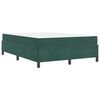 vidaXL Cadre de lit avec matelas Vert fonc&eacute; 160 x 200 cm tissu