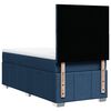 vidaXL Sommier &agrave; lattes de lit avec matelas Bleu 90x200 cm Tissu