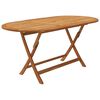 vidaXL Ensemble &agrave; manger de jardin pliable 7 pcs bois d'acacia solide