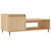 vidaXL Table basse Ch&ecirc;ne sonoma 100x50x45 cm Bois d'ing&eacute;nierie