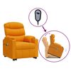 vidaXL Fauteuil de massage Jaune foncé Tissu