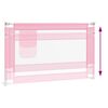 vidaXL Barri&egrave;re de s&eacute;curit&eacute; de lit d'enfant Rose 120x25 cm Tissu