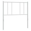 vidaXL T&ecirc;te de lit de remplacement m&eacute;tal blanc 100 cm