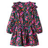 Robe pour enfants &agrave; manches longues rose vif 104