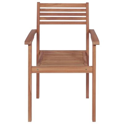 vidaXL Chaises de jardin lot de 4 et coussins noir Bois de teck solide