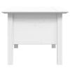 vidaXL Table basse BODO blanc 100x55x46 cm bois de pin massif
