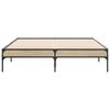 vidaXL Cadre de lit sans matelas chêne sonoma 120x190 cm