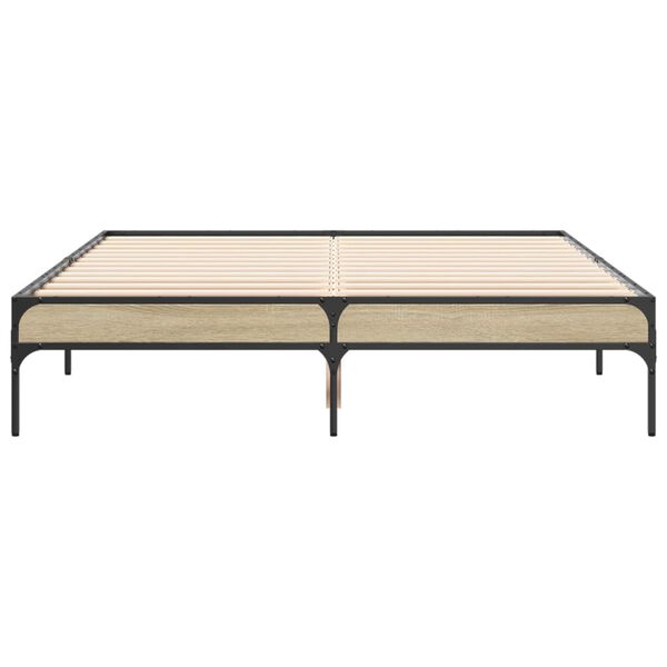 vidaXL Cadre de lit sans matelas chêne sonoma 120x190 cm